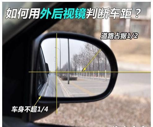 右外后视镜调整方法